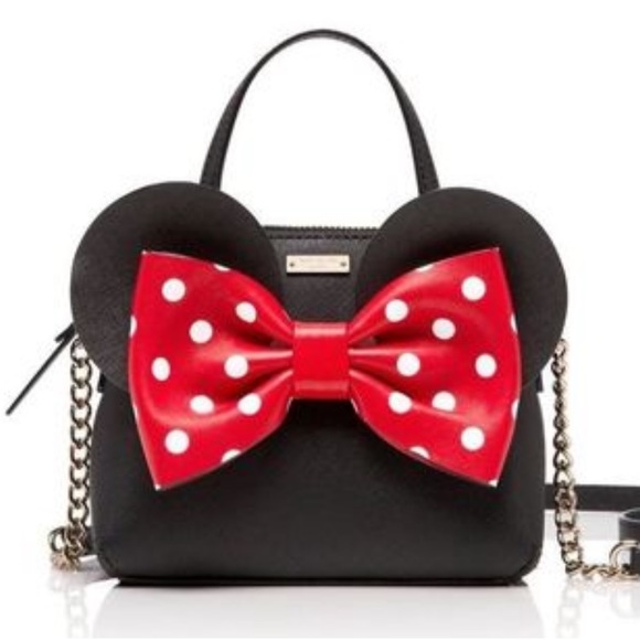 kate spade Handbags - 39) NWT Kate Spade Minnie Mouse Maise Red & Black Leather Polka Dot Crossbody